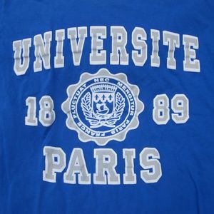 🔥4/$25🔥 size small university of paris Tshirt